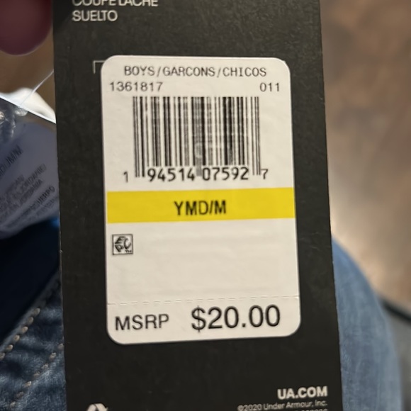 ☀️SUMMER SALE☀️(2 pair) NWT Under Armour Boys 2.0 Logo Shorts Size Medium - Picture 4 of 4